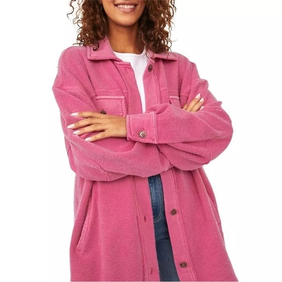 Free People Fleece Ruby Shirt Jacket - Picture 1 of 8